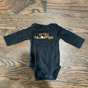 “My First Halloween” Long-sleeve Onesie NB